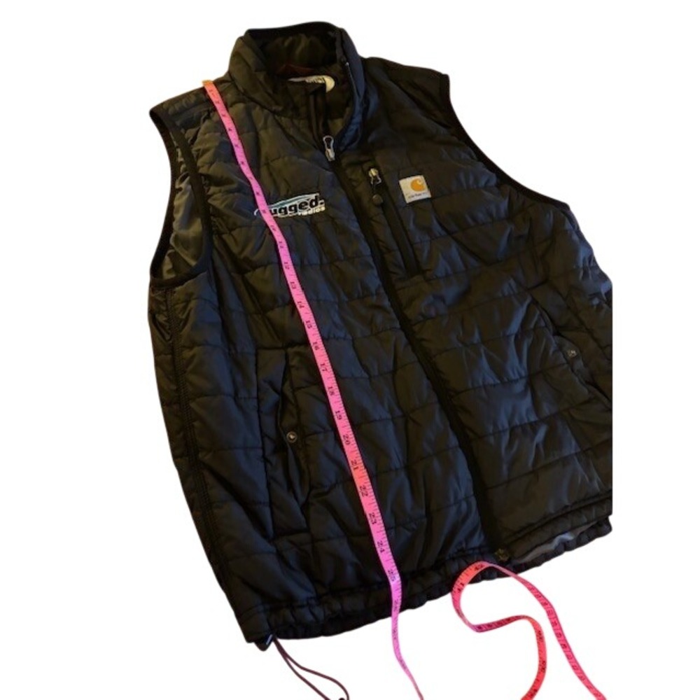 Carhartt Gilliam Vest Men's L Black Quilted Insulated Rugged Radios Logo 102286 - Picture 9 of 9